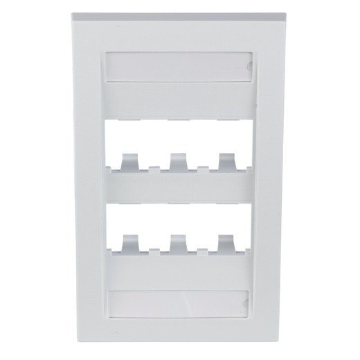 Panduit CFPE6WHY Single Gang Executive Faceplate