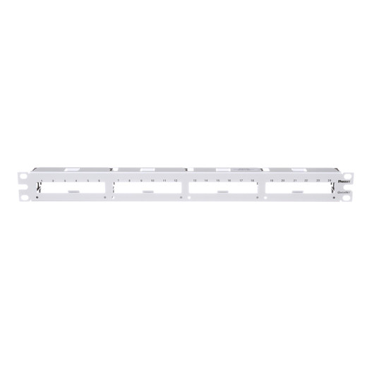Panduit QN Patch Panel Flat 24PT 1RU WHT EA