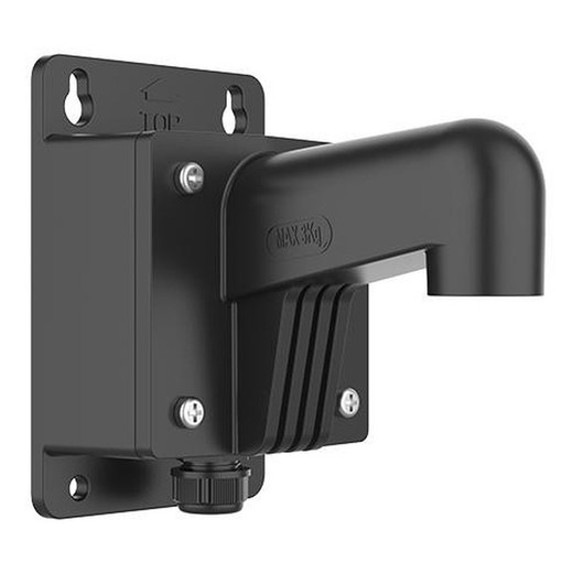 Hikvision WMSB Wall Mount with Junction Box - Short, Black