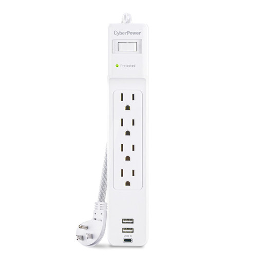 CyberPower P405UC - Surge Protector - 125 V - Circuit Breaker - 15A - 4 NEMA 5-1