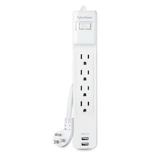 CyberPower P403URC1 - Surge Protector - 125 V - Circuit Breaker - 15A - 4 NEMA 5