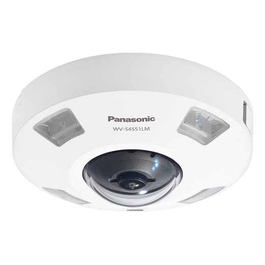 Panasonic WV-S4551LM 5MP Fisheye Fixed Indoor/Outdoor Dome IP Camera