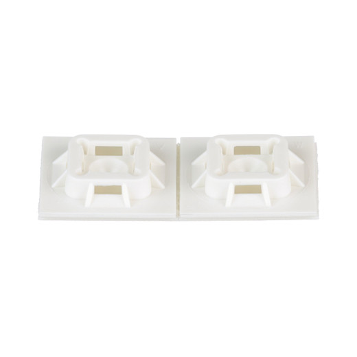 Panduit ADH Backed TIE Mount 1INX1IN WHT PK100