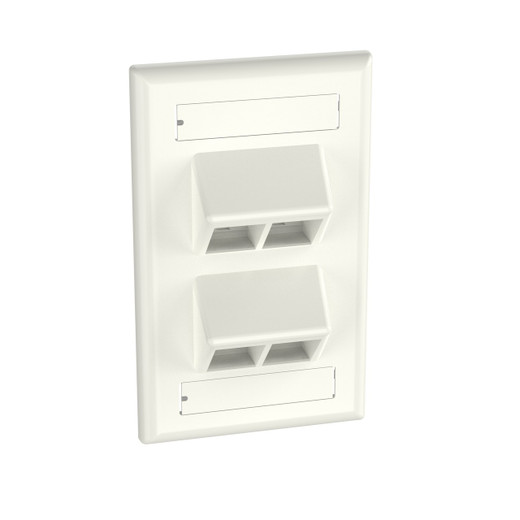 Panduit NK4VSFIW Sloped Faceplate