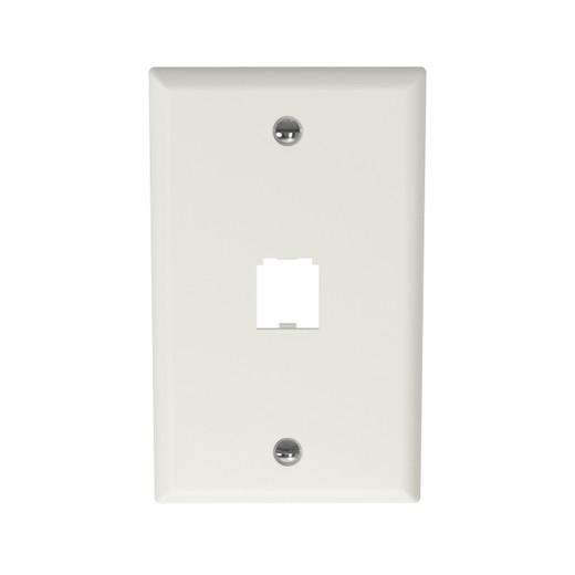 Panduit CFP1IW Single Gang V Faceplate Accepts ONE Mini CO