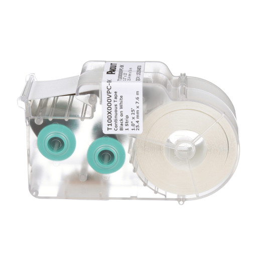 Panduit P1 Cass Contin Tape Vinyl 1.0 BLK ON WHT