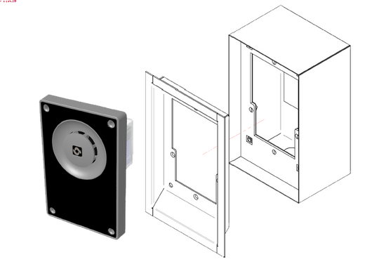Hanwha TA-18 Flush Mount Back Box Expanded
