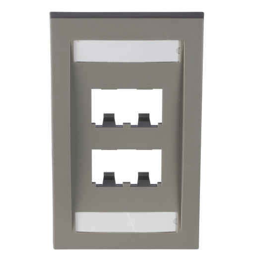 Panduit Exec SGL Fplat 4 Mini COM Intl GRY MOQ10