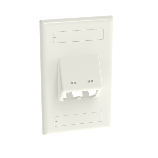 Panduit CFPSL2WHY 2-Port Faceplate