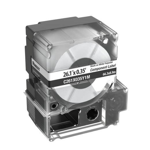 Panduit MP Cass CL NON AHD Poly 2.61INX.35IN WH