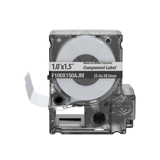 Panduit PXE Cassette FL Poly 1.0X1.50 Blk-wht PK