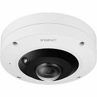 Hanwha XNF-9013RV 12MP AI IR Outdoor Fisheye Fixed IP Camera