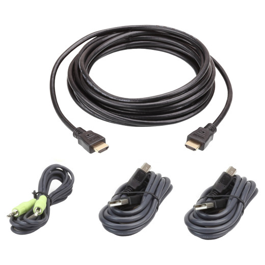 ATEN USB VGA TO Dvi-a KVM Cable W/audio