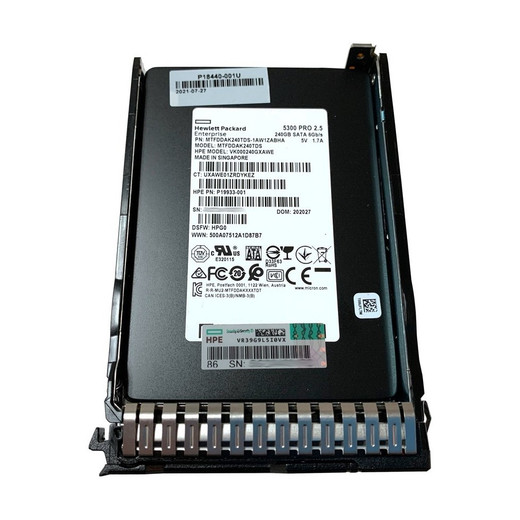 HPE 240GB SATA RI SFF SC MV SSD - P18420-B21