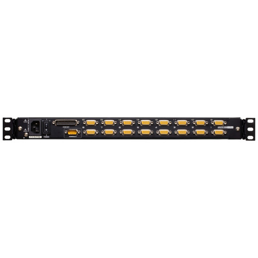 ATEN 16-PORT 17.3IN LCD Integrated USB/PS2 Combo KVM With AN Extra Console Port AND U