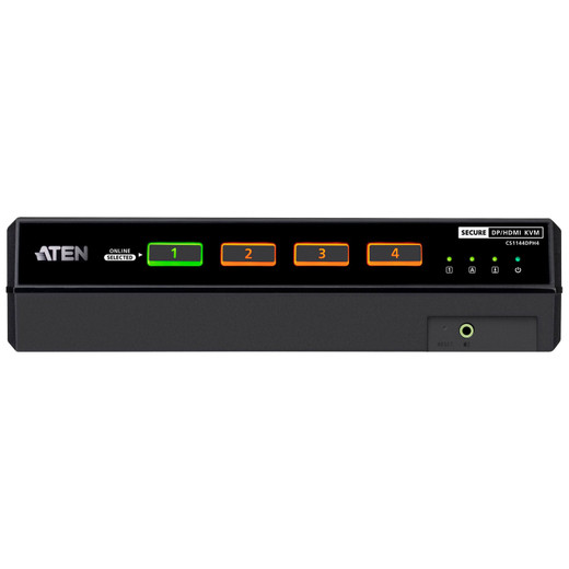 ATEN CS1144DPH4 4-PORT Dual Display Universal Secure KVM PP4.0 (hdmi / Displayport)