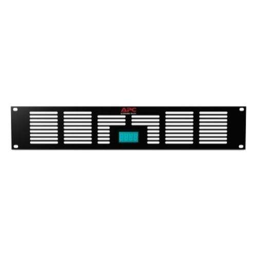 APC by Schneider Electric Vent Panel - Black - With Temperature Display