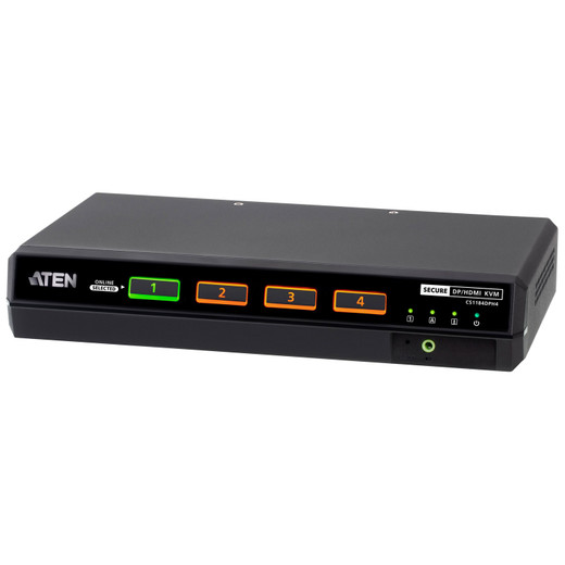 ATEN CS1184DPH4 4-PORT Single Display Universal Secure KVM PP4.0 (hdmi / Displayport)