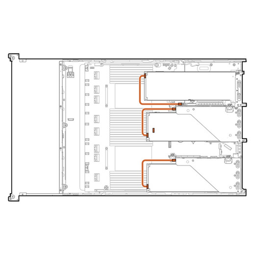 HPE DL300 GEN10+ GPU 8P Keyed CBL KIT - P39102-B21
