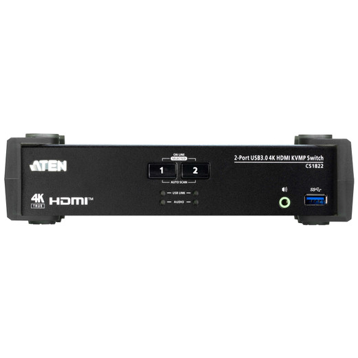 ATEN 2-PORT 4K60 Single View HDMI Kvmp