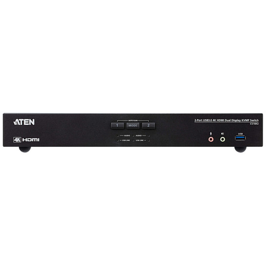 ATEN 2-PORT USB 3.0 4K HDMI Dual-display Kvmp Switch