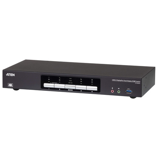 ATEN 4-PORT USB3.0 4K Dual-view Displayport Kvmp Switch.