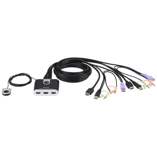 ATEN 2-PORT USB HD Audio/video KVM Switch