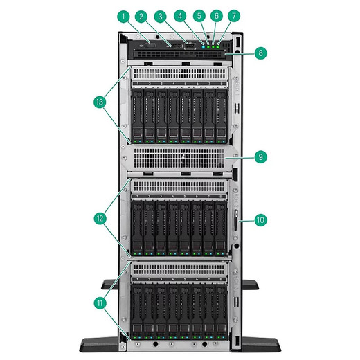 HPE Proliant ML350 GEN11 4LFF Sas/sata Basic Drive Cage KIT - P47216-B21