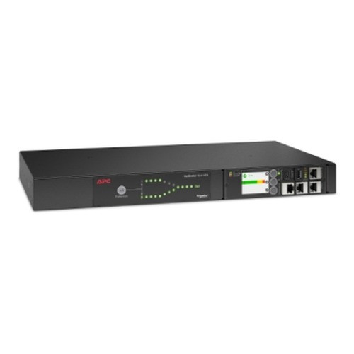APC by Schneider Electric Rack ATS, 200-208V, 20A, L6-20 IN, (8) C13 (1) C19 OUT