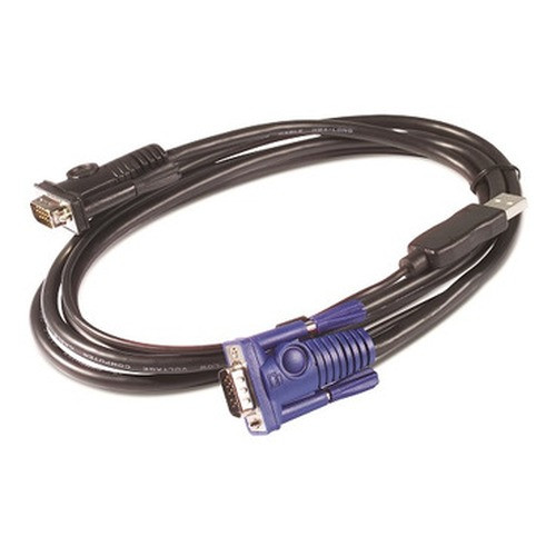 APC by Schneider Electric Keyboard / Video / Mouse (kvm) Cable - 15 PIN HD D-sub (HD-15); - AP5257