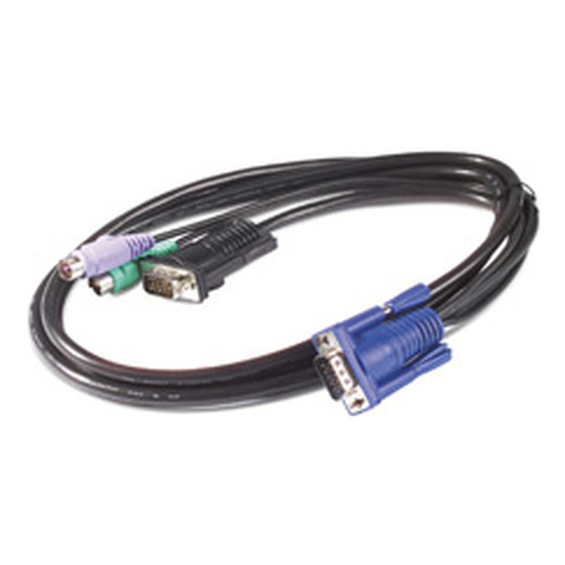 APC - Keyboard / Video / Mouse (kvm) Cable - 6 PIN PS/2 HD-15 (m) - HD-15 (m) - 