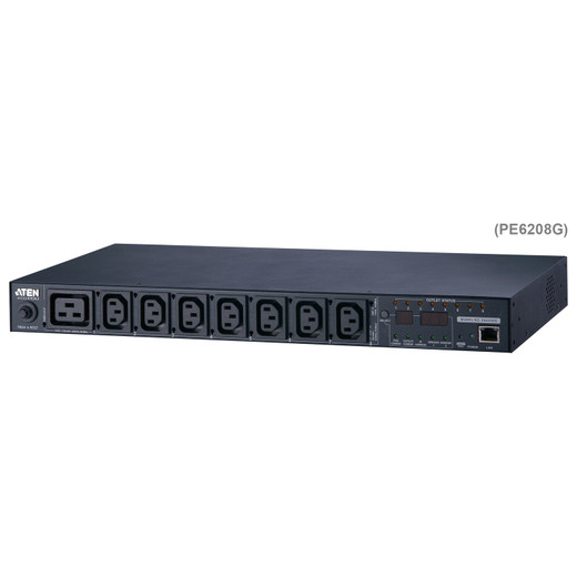 ATEN 1U, 20A 200-240V 16A MAX, 7X C13, 1X C19, PDU Metering & Switching