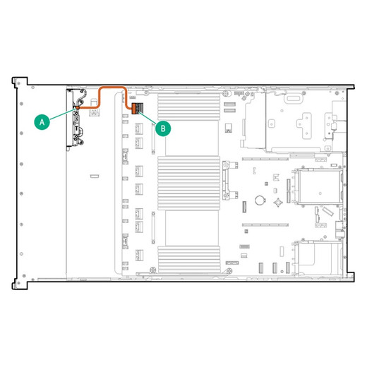 HPE DL380 GEN11 12EDSFF CPU1/2 CBL KIT - P52153-B21
