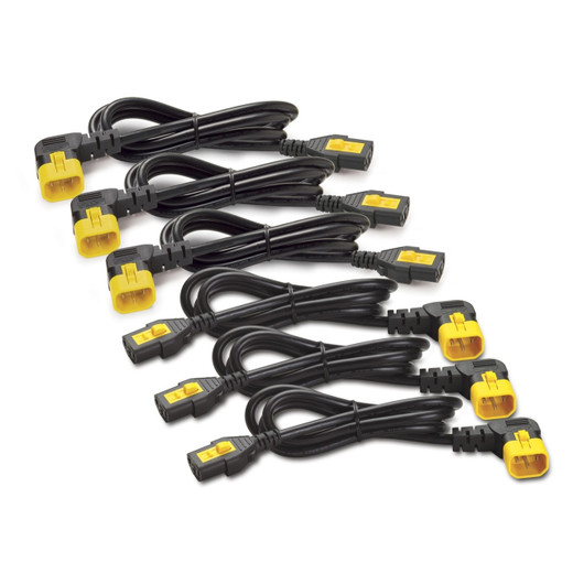 APC by Schneider Electric Power Cord KIT (6 Ea) Locking C13 to C14 (90 Degree) 1