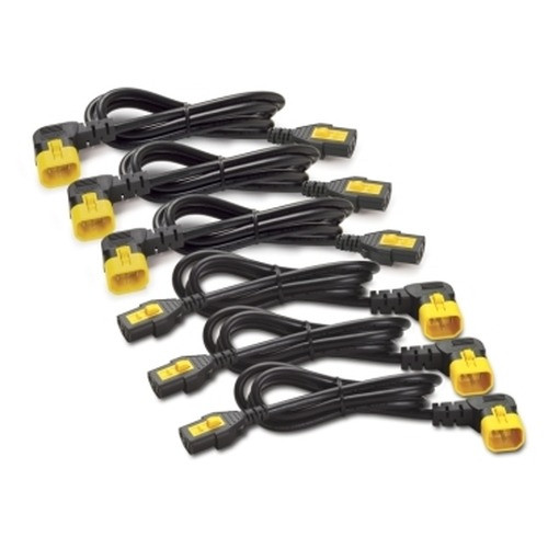 APC by Schneider Electric Power Cord KIT (6 Ea) Locking C13 to C14 (90 Degree) 1.8M - AP8706R-NA