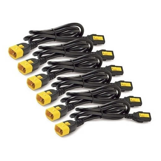 APC by Schneider Electric Power Cord KIT (6 Ea), Locking, C13 TO C14, 1.8M, North America
