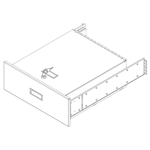 Vertiv Specialty Shelf 4U 18.87IN D 100 LB CAP - 7206-DR
