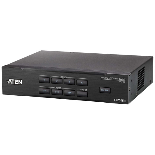 ATEN Camlive PRO 4K 4-INPUT HDMI TO USB Video Switcher - UC3430