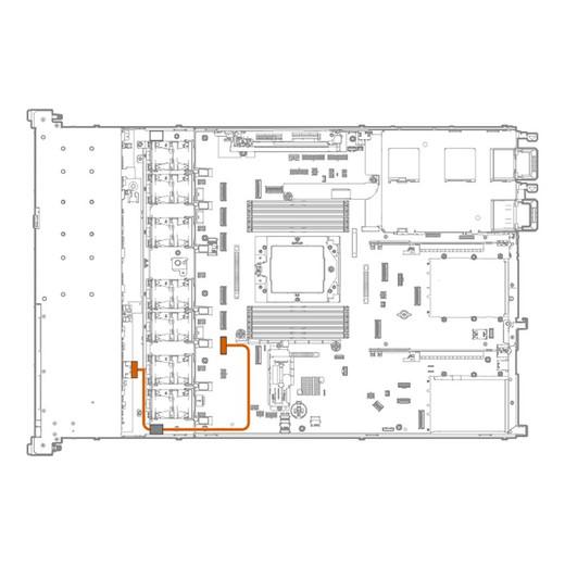 HPE DL325 G11 2SFF X4NVME U.2 Cage KIT - P55005-B21