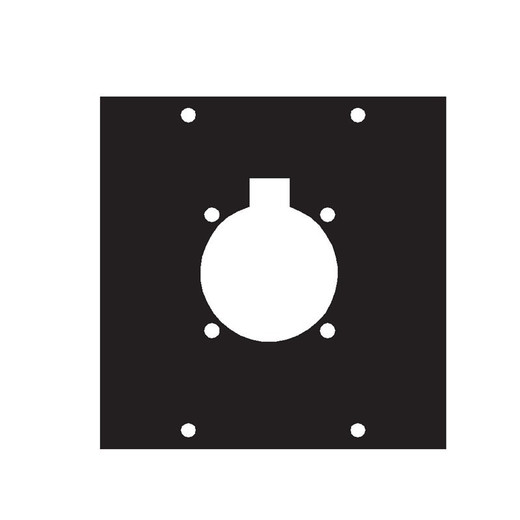 Middle Atlantic 4SC1 - UCP Module Withoutne Circular Flange Punchouts - Aluminum Construction WI