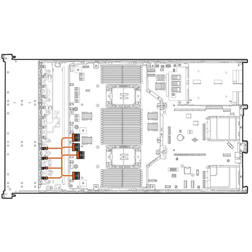 HPE DL560 G11 OCP1/BOX3 X1/X4 BP CBL KIT - P55318-B21