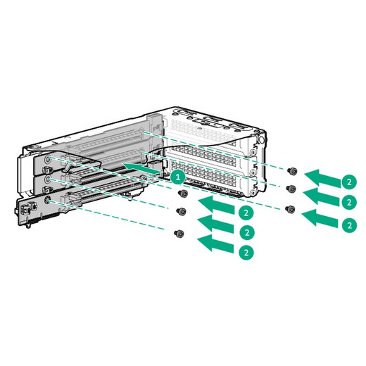 HPE DL345 G11 4PCIE Enablement KIT - P57116-B21