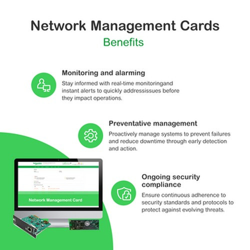 APC by Schneider Electric Network Management Card FOR Easy UPS, 3-PHASE