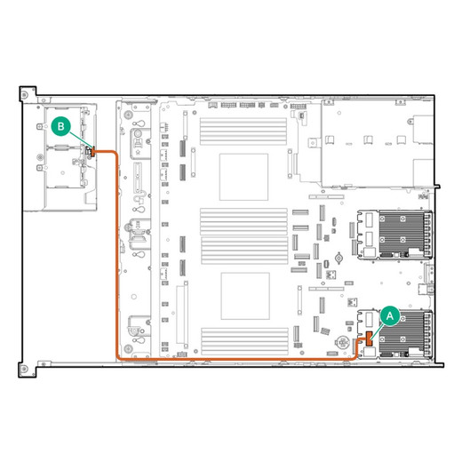 HPE DL385 G11 8SFF X1 Sas/sata PCIE CBL - P57848-B21