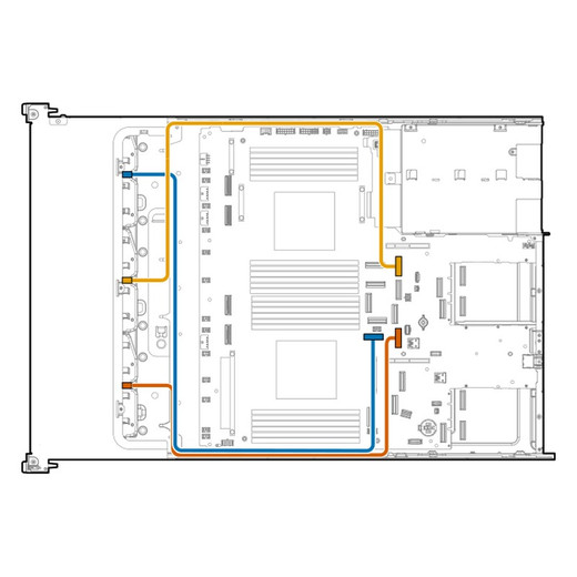 HPE DL385 G11 8SFF X4 Nvme PCIE CBL KIT