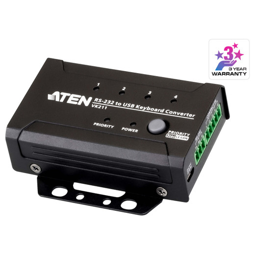 ATEN VK211 RS-232/CONTACT TO USB Keyboard Converter