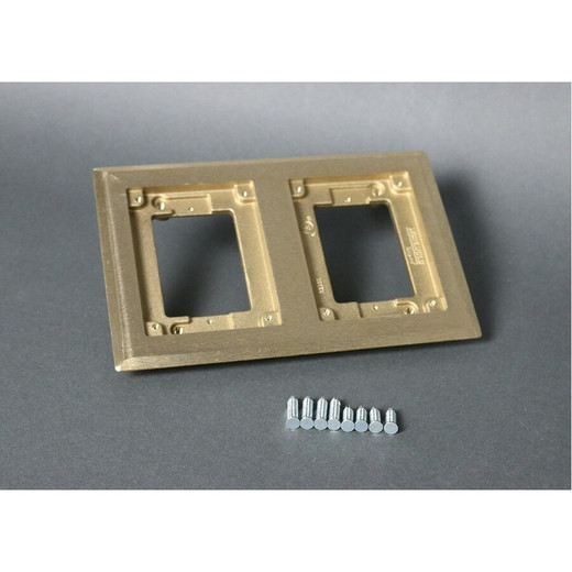 Middle Atlantic Brass CPT FL 2-GANG Ombx - 827C