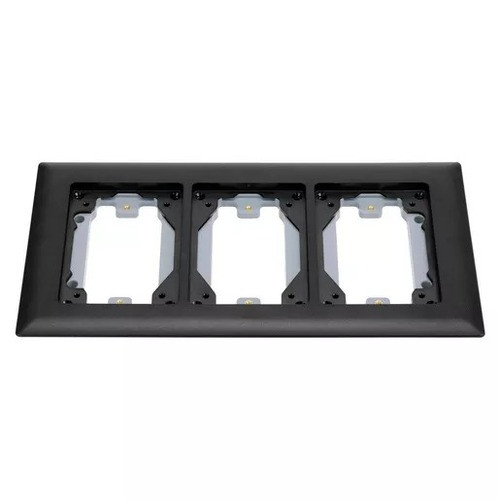 Middle Atlantic 3-GANG Carpet & Tile Flange BK - 837TCAL-BK