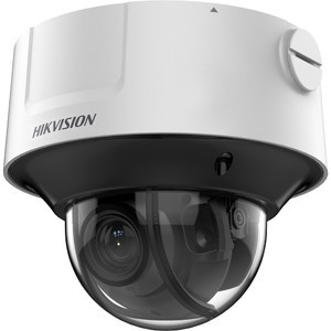 Hikvision PCI-D18F4S dome camera side angle showing mounting bracket and housing