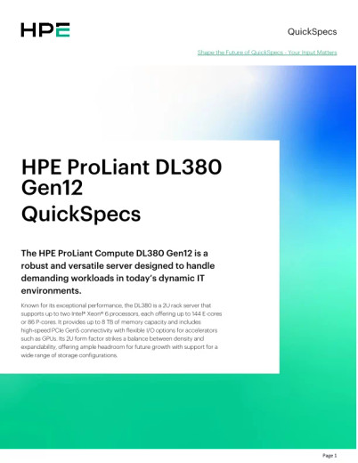HPE DL3XX G12 2SFF SBS U.3 HDD Cage KIT - P74744-B21